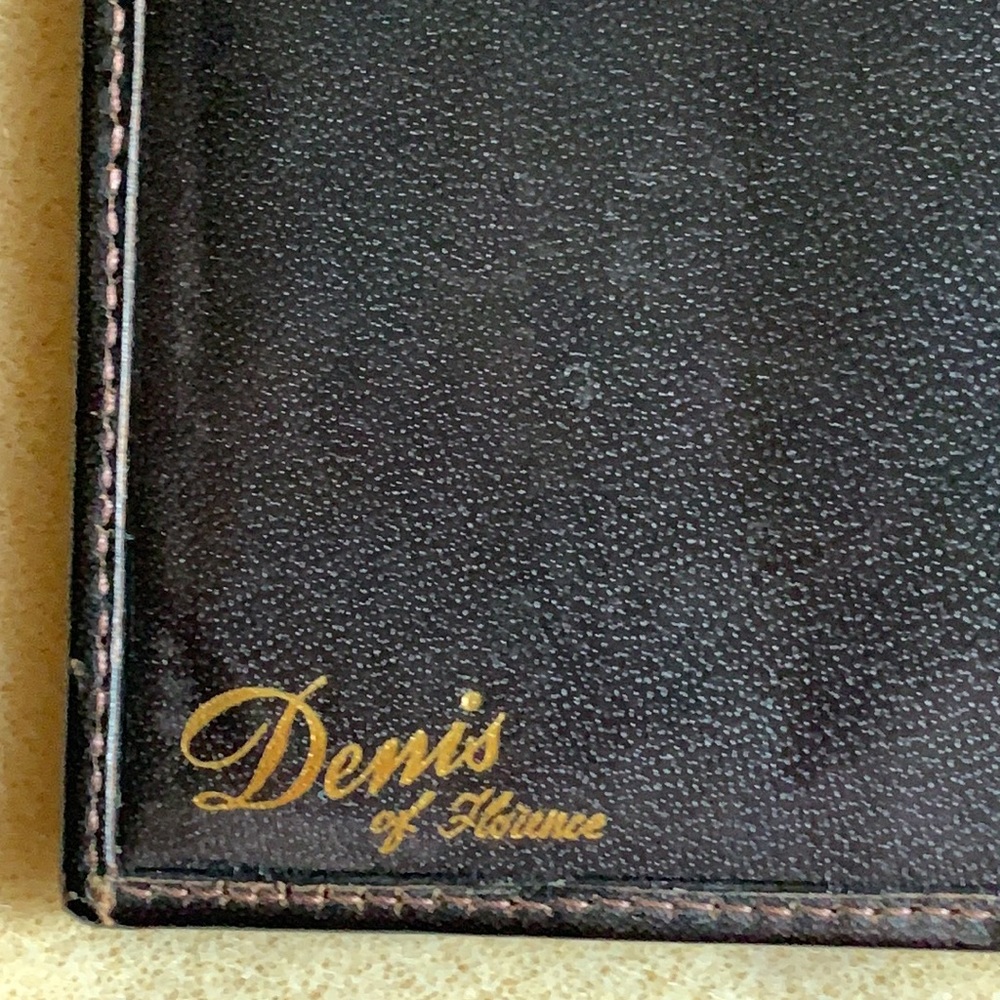 Vtg Retro “Denis of Florence” Genuine calf skin leather wallet made in Italy - Picture 15 of 15